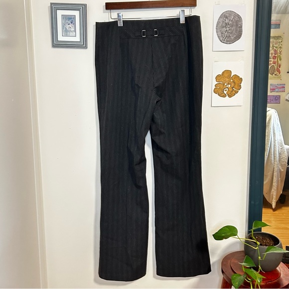 Vintage Pinstripe Medium Rise Wide Leg Dress Pants - Picture 3 of 4